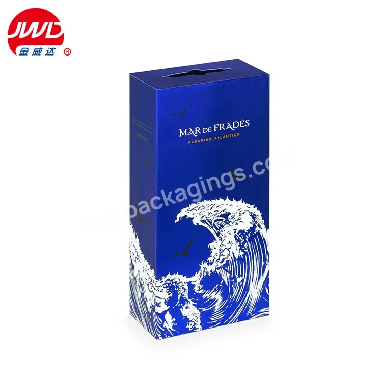 Custom Printed Portable Beer Bottle Glasses Wine Box Corrugated Cardboard Paper Wine Packaging Box Pack Beer Box