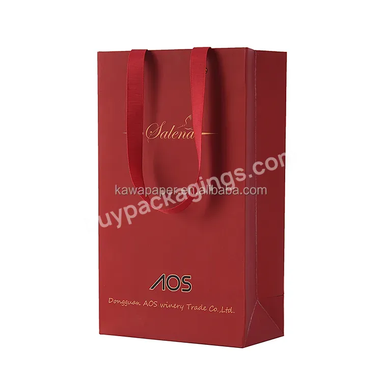 Custom Printed Private Label Brand Black Matte Luxury Retail Clothes/clothing Store Packaging Art Paper Shopping Bags With Logos