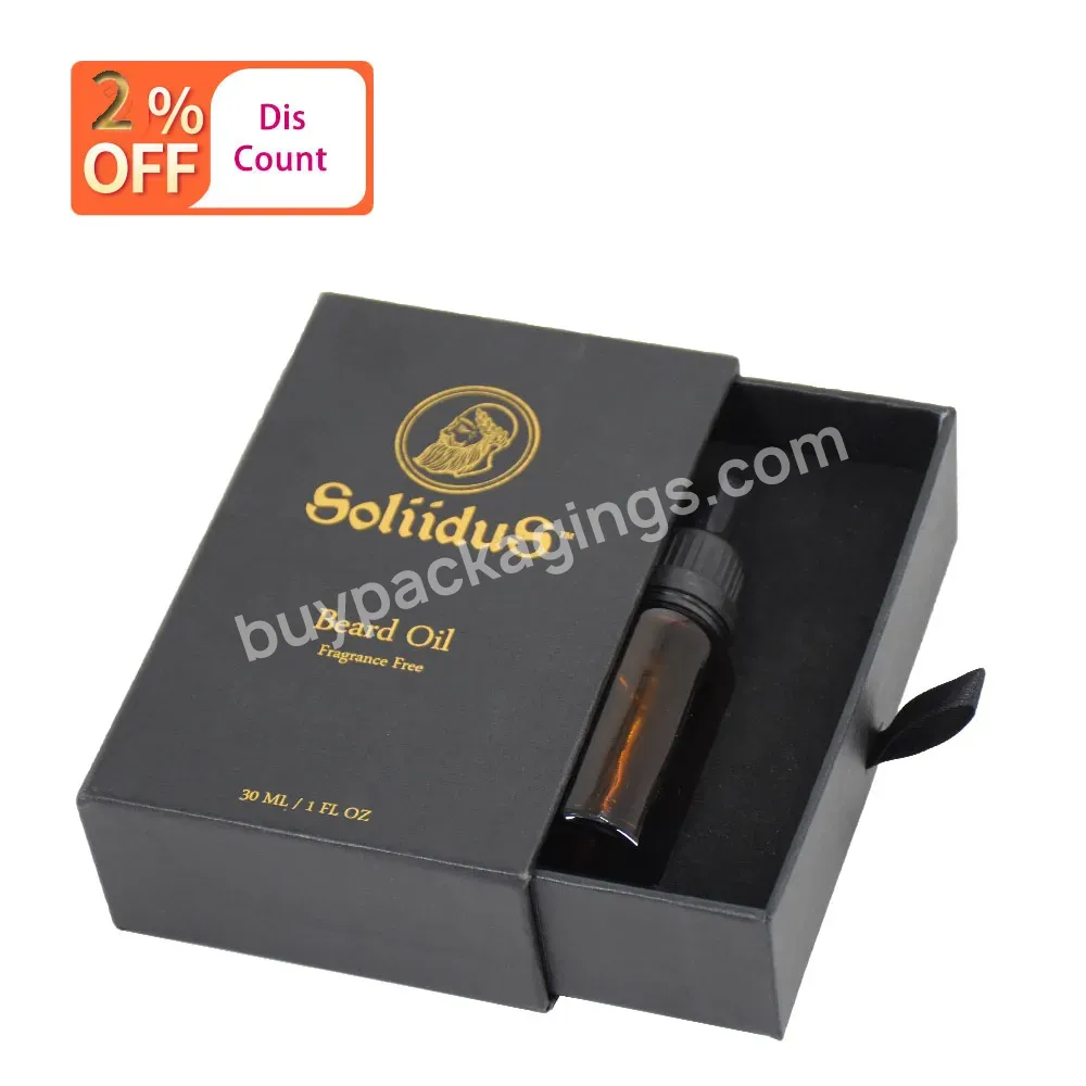 Custom Printing Cardboard Paper Packaging Drawer Cosmetics Essential Oil Perfume Gift Box