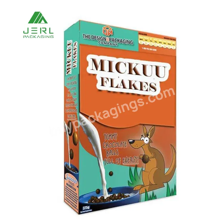 Custom Printing Paper Mini Cereal Box Packaging Cereal Box For Cereal