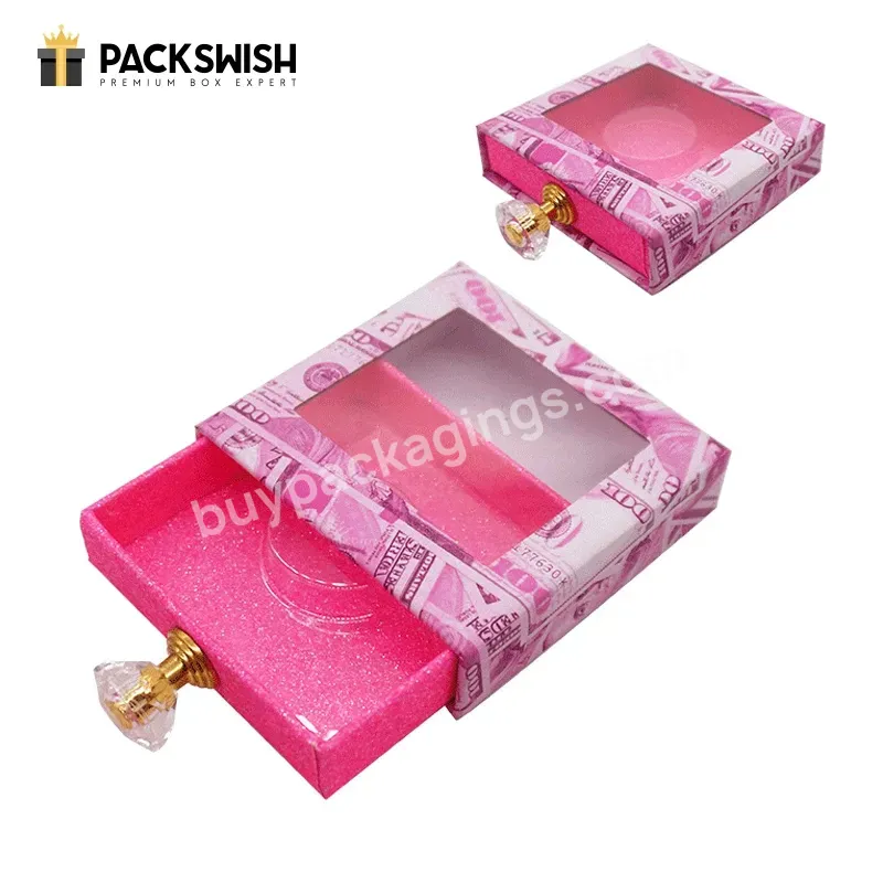 Custom Printing Pink Marbling Drawer Sliding Box Cardboard Packaging Gift Box