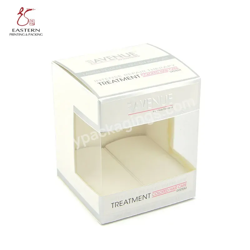 Custom Printing Shampoo Hair Care Cream Packaging Box Hair Dye Paper Boxes With Pvc Window