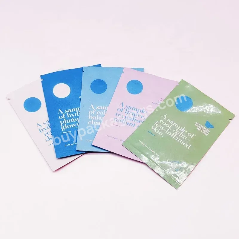 Custom Printing Sheet Mask Sachet Pack Facial Cream Packaging Pouch For Cosmetics,Face Mask Packaging Bag