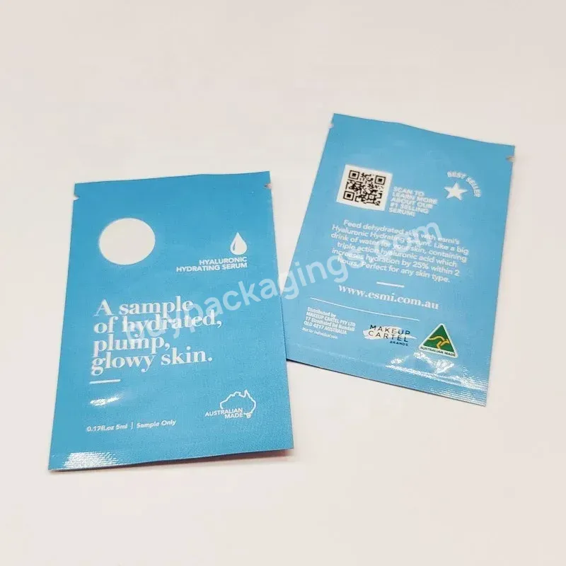 Custom Printing Sheet Mask Sachet Pack Facial Cream Packaging Pouch For Cosmetics,Face Mask Packaging Bag