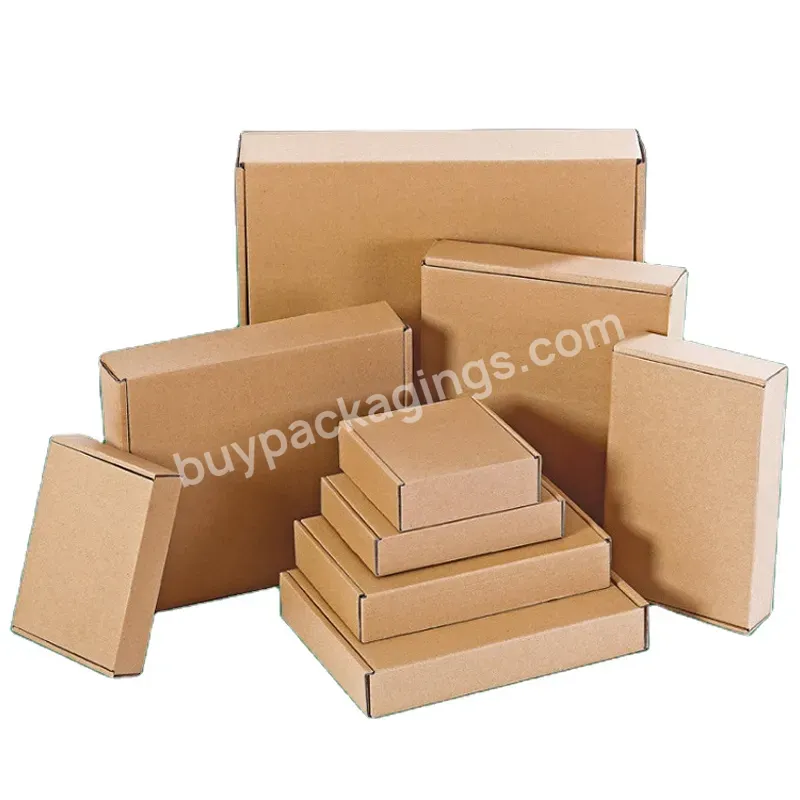 Custom Recycle E-commerce Gift Packaging Cardboard Folding Corrugated Paper Clothing Shipping Box