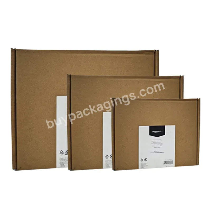 Custom Recycled Corrugated Gift Paper Packaging Cardboard Mail Mailer Envelope Box For Shipping