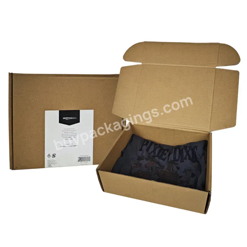 Custom Recycled Corrugated Gift Paper Packaging Cardboard Mail Mailer Envelope Box For Shipping