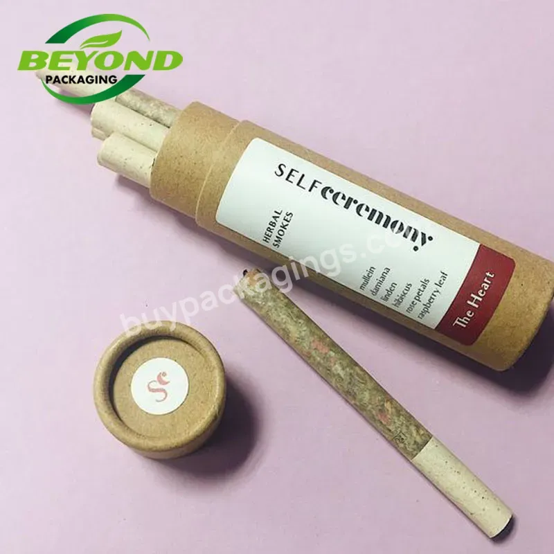 Custom Recycled Kraft Cardboard Biodegradable Cylinder Brown Craft Paper Tube For Filter Packaging Box