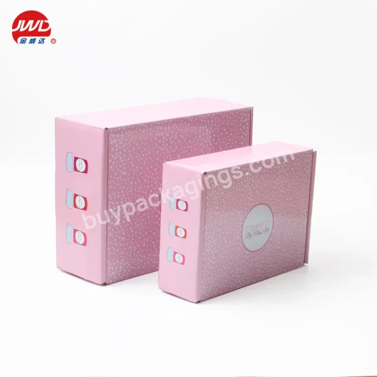 Custom Recycled Luxury Small Shipping Pink Paper Mailing Boxes Packaging