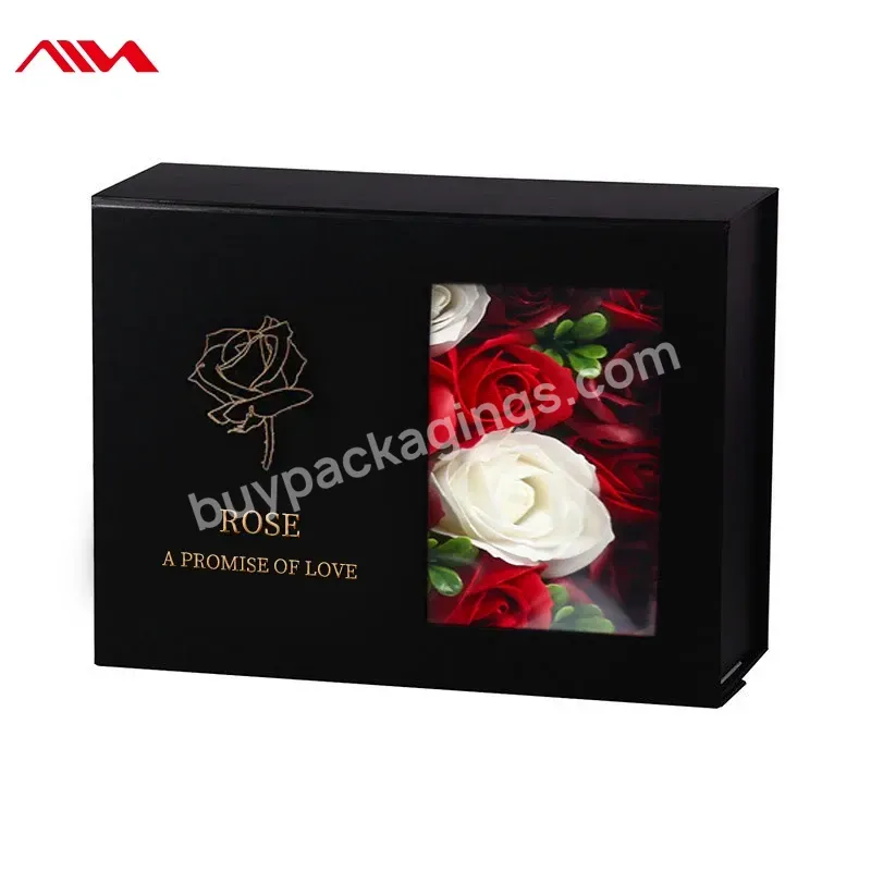 Custom Rose Gift Packaging Box Flowers Florist Square Pink Velvet Floral Flower Hat Box