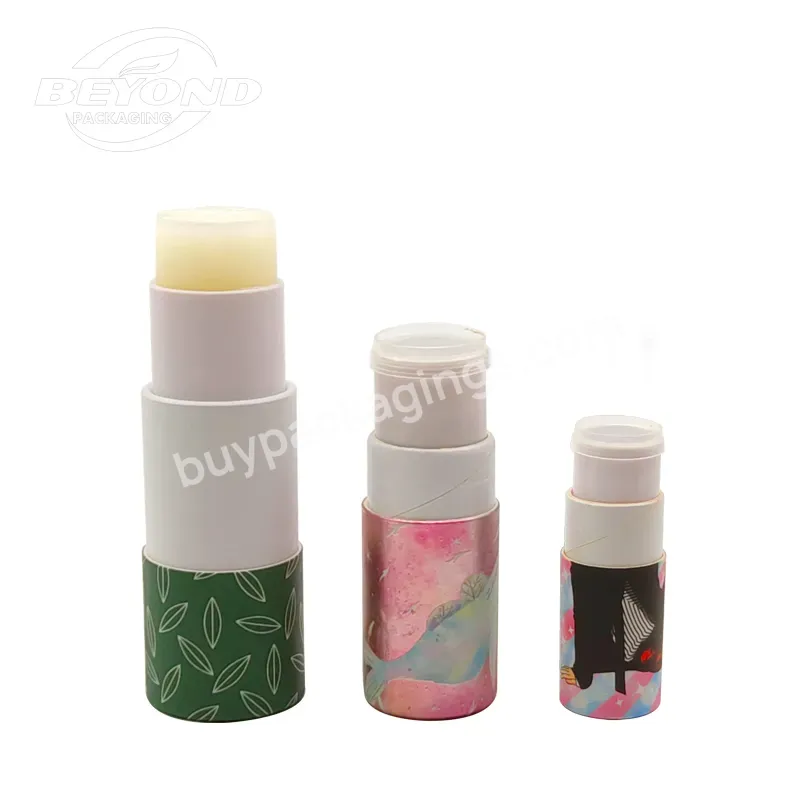 Custom Shape Lip Stick Tube Unique Twist Up Lip Balm Deodorant Lip Gross Eco-friednly Paper Round Cylindrical Packaging Tube - Buy Unique Twist Up Lip Balm Tube,Round Paper Lip Balm Deodorant Tube,Custom Shape Lip Stick Tube.