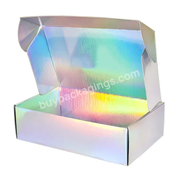 Custom Shipping Boxes,Corrugated Mailer Boxes,Cosmetic Packaging Box Holographic Packaging Box Mailers Holographic Box