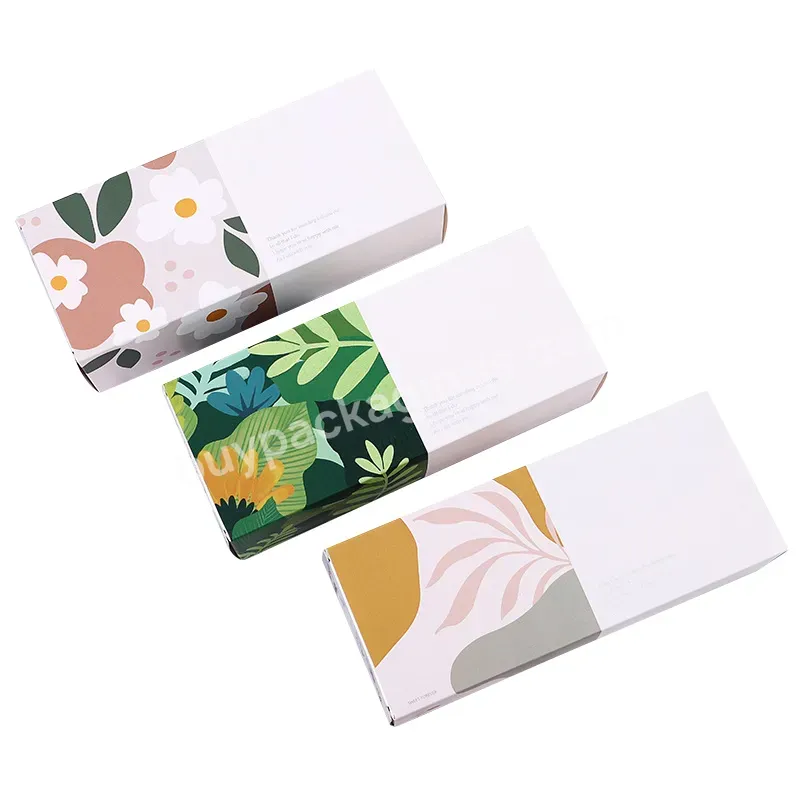 Custom Size Color Printed Small Rigid Paperboard Plain Slide Out Drawer Box Packaging