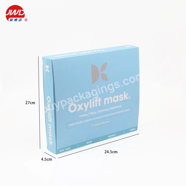Custom Sizes Eco Friendly White Cardboard Face Mask Paper Packaging Boxes