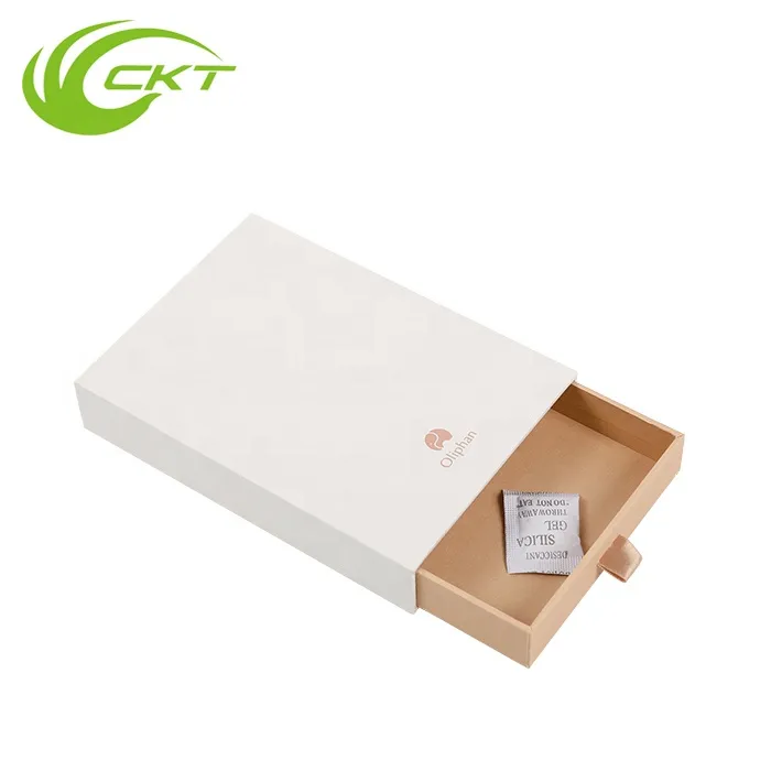 Custom Sliding Drawer Cover Push Pull Out Cardboard Paper Packaging Garment Jewelry Gift Box