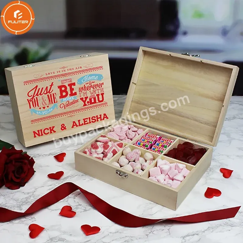 Custom Small Christmas Collection Food Packaging Wooden Gift Sweet Boxes With Divider - Buy Wooden Gift Boxes,Custom Wooden Box,Small Wooden Boxes.