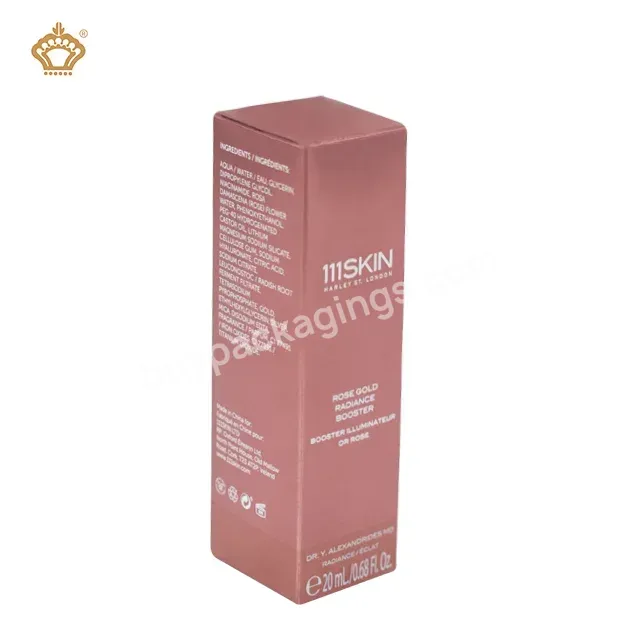 Custom Spot Uv Laser Printing Recycled Colour Packaging Paper Box 15ml Skincare Cosmetics Lipstick Perfume Lip Gloss Box