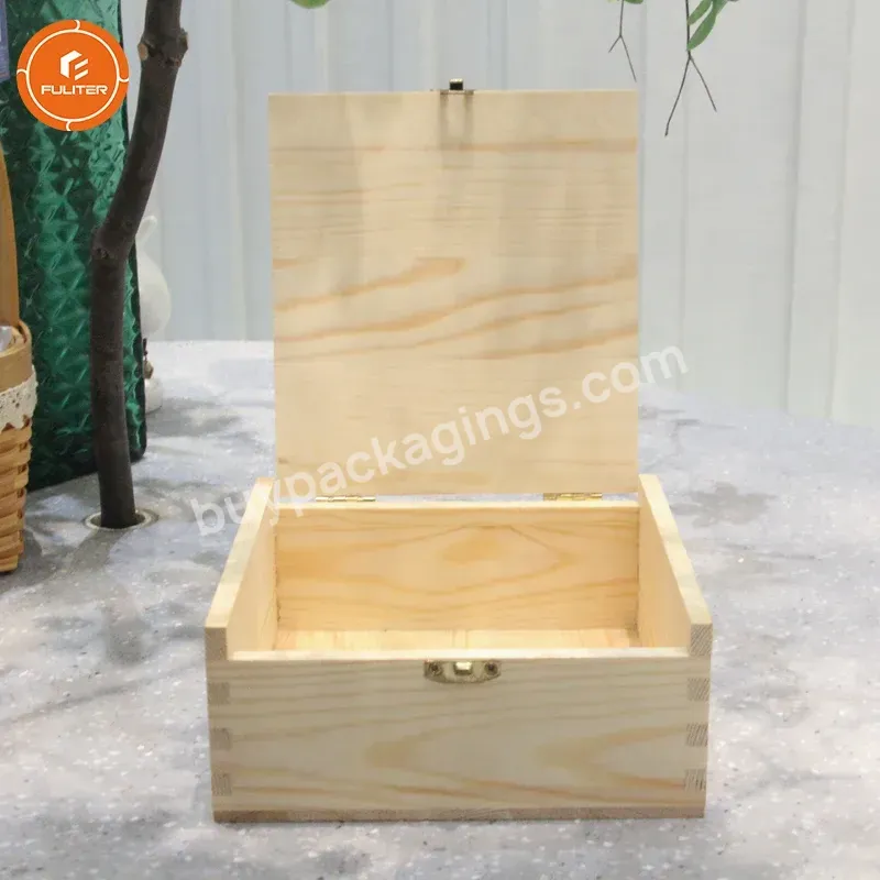 Custom Unfinished Pine Wood Cigar Humidor Box With Lock Clasp - Buy Cigar Humidor Box,Cigar Box Lock,Cohiba Cigar Humidor Box.