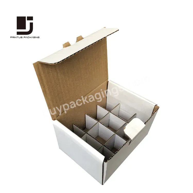 Custom White Corrugated Mailer Shipping Box Package