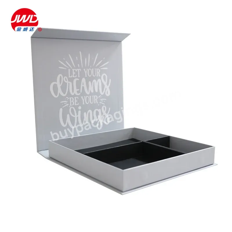 Custom White Magnetic Gift Box Magnetic Closure Box Deep Large Magnetic Lid Paper Packaging Boxes With Logo