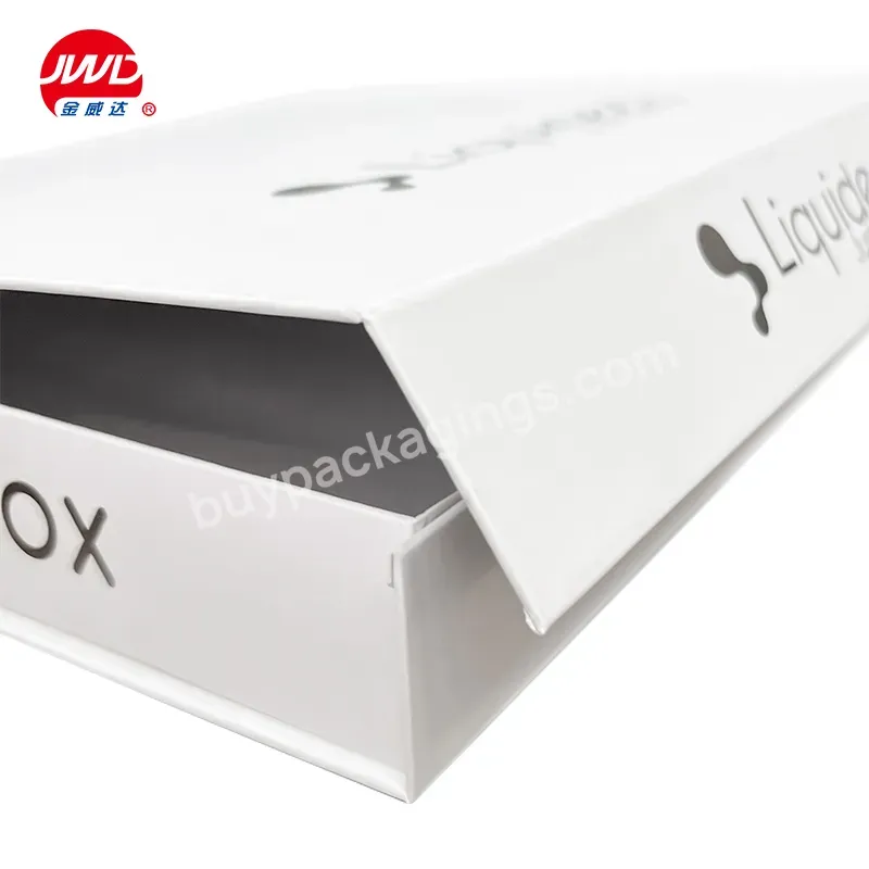 Custom Wholesale Luxury Large Foldable White Paper Folding Magnetic Closure Box Packaging
