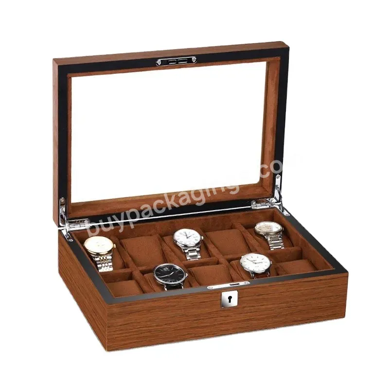 Custom Wholesale Luxury Wooden Watch Storage Box Display Luxury Wooden Watch Box