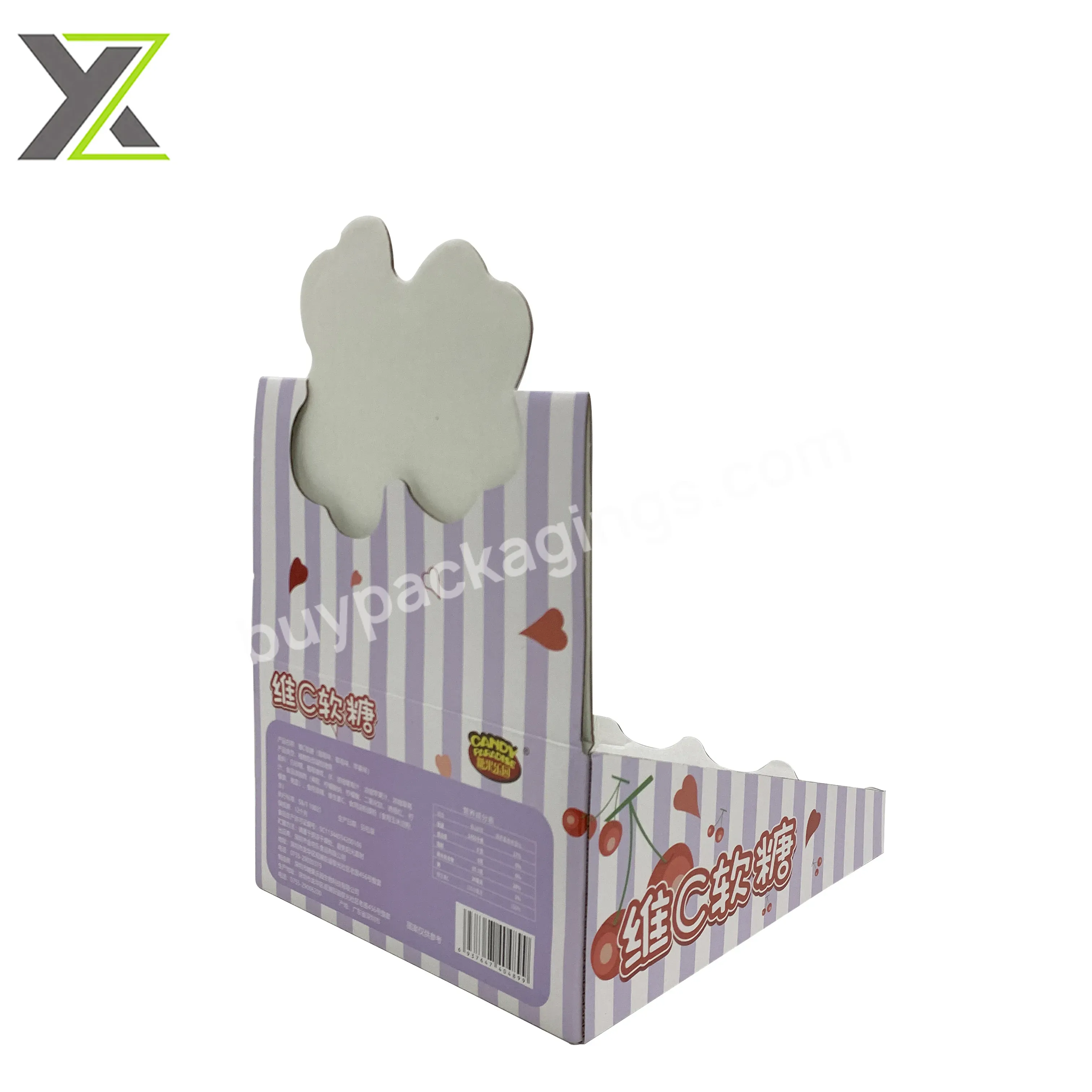 Custom Wholesale Soft Candy Display Corrugated Counter Paper Boxes