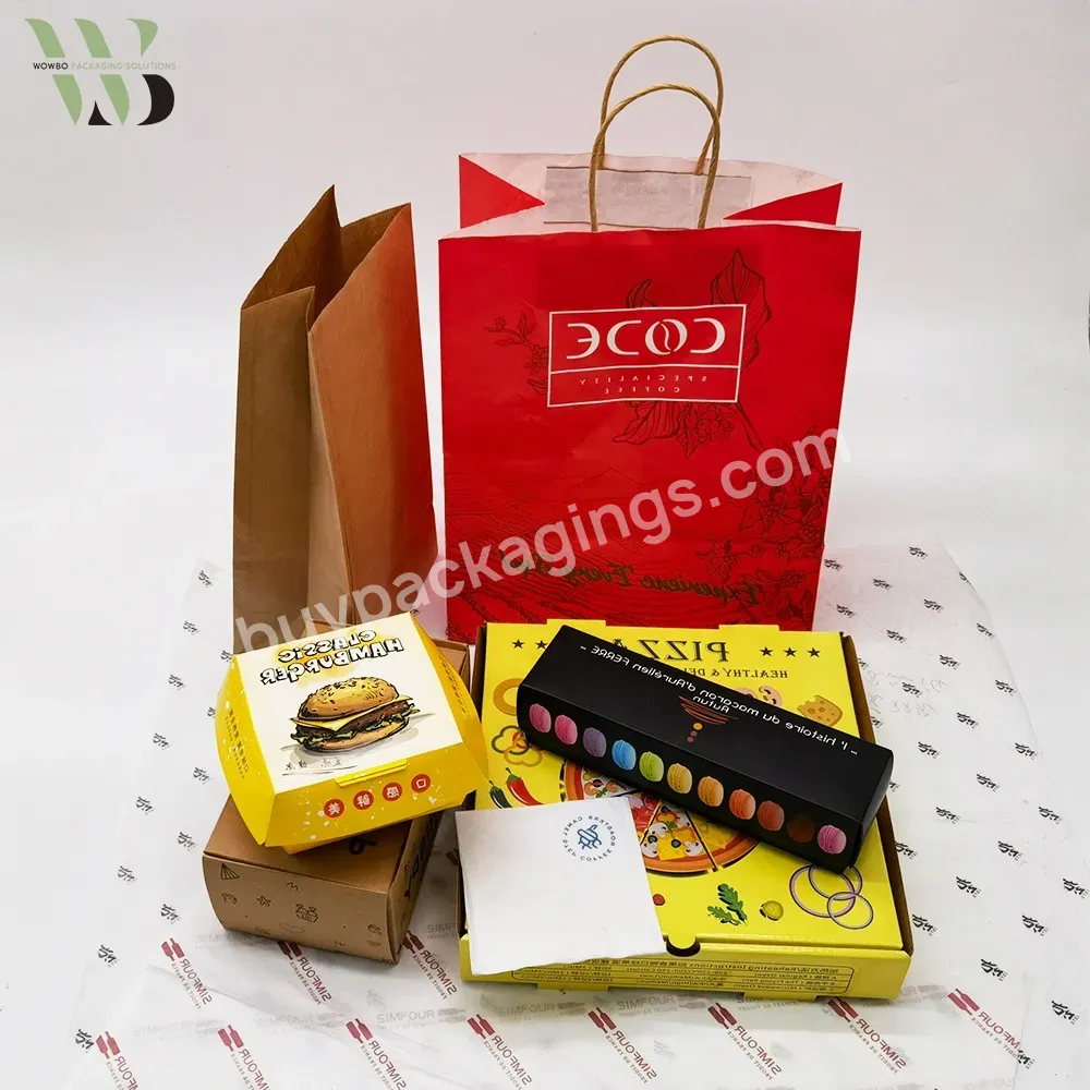 Customizable Personalized Logo Printed Recyclable Eco-friendly Paper Box Tray Bag For Takeaway Takeout Fast Street Food Market - Buy Custom Printing Various Surface Finishing Choices Including Hot Stamping Spot Uv Matte Hologram Foil Deboss/embossing