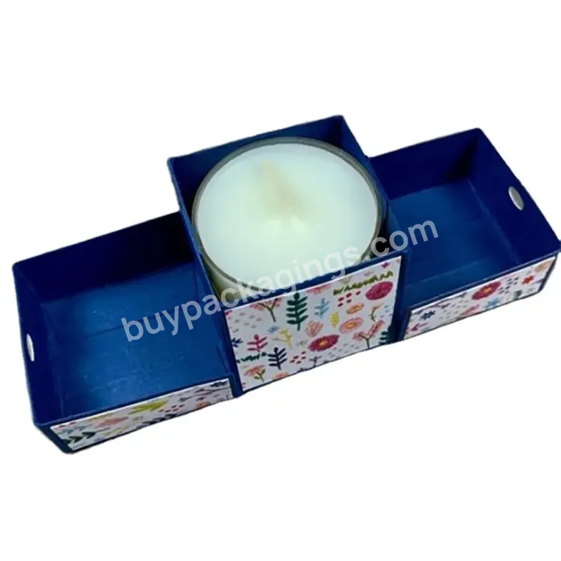 Customize Cardboard Book Style Paper Box For Candle Cup