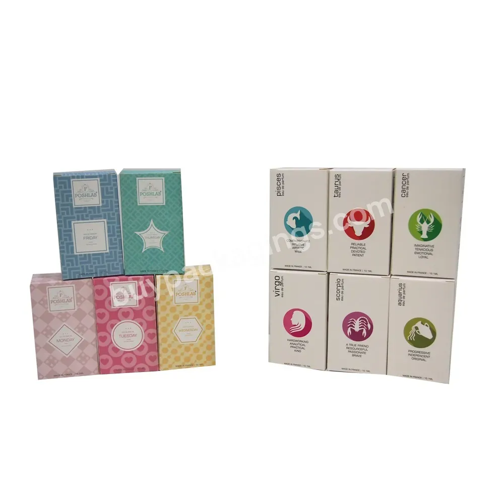 Customized Bottom Locked Perfume Cosmetic Small Paper Packaging Box