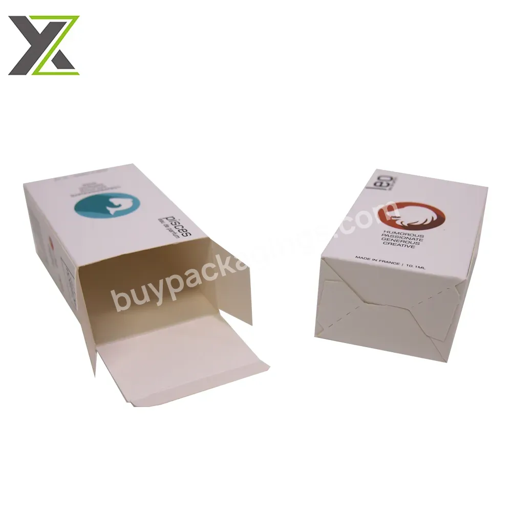 Customized Bottom Locked Perfume Cosmetic Small Paper Packaging Box