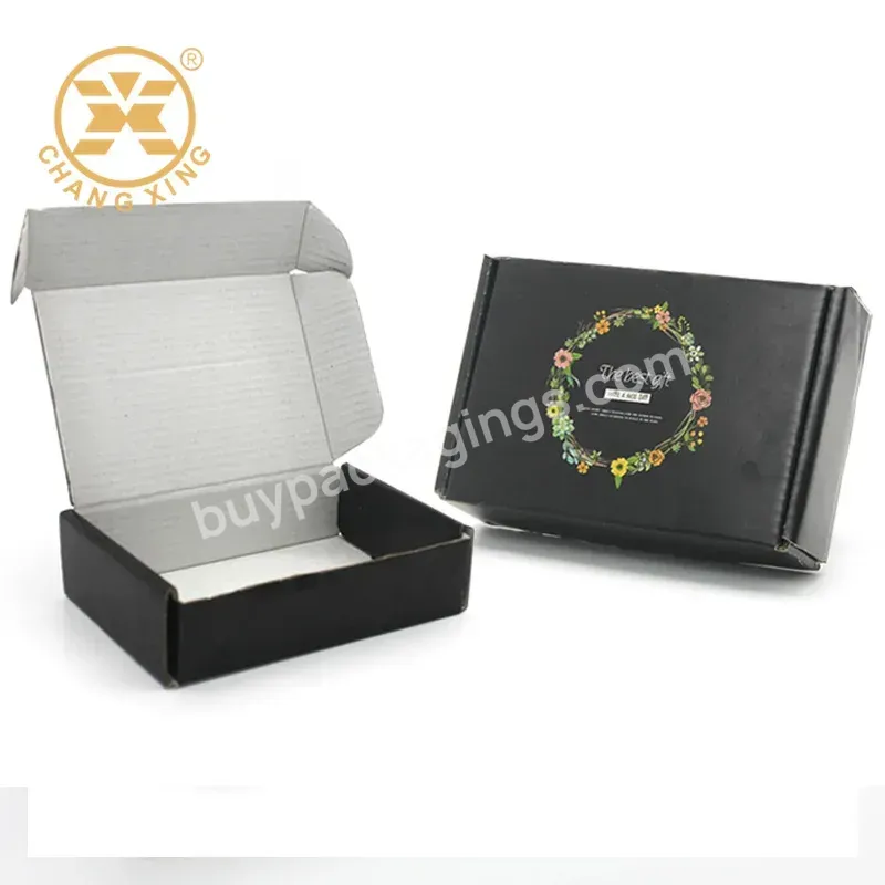 Customized Caja Sorpresa Regalo Personalizadas Carton Black Parcel Cosmetic Boxes For Packaging