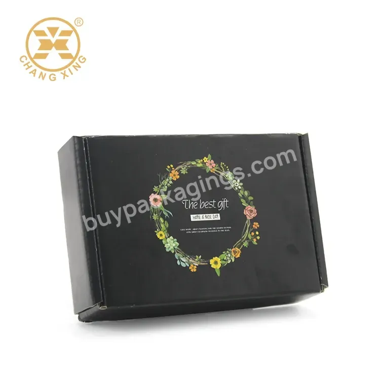 Customized Caja Sorpresa Regalo Personalizadas Carton Black Parcel Cosmetic Boxes For Packaging