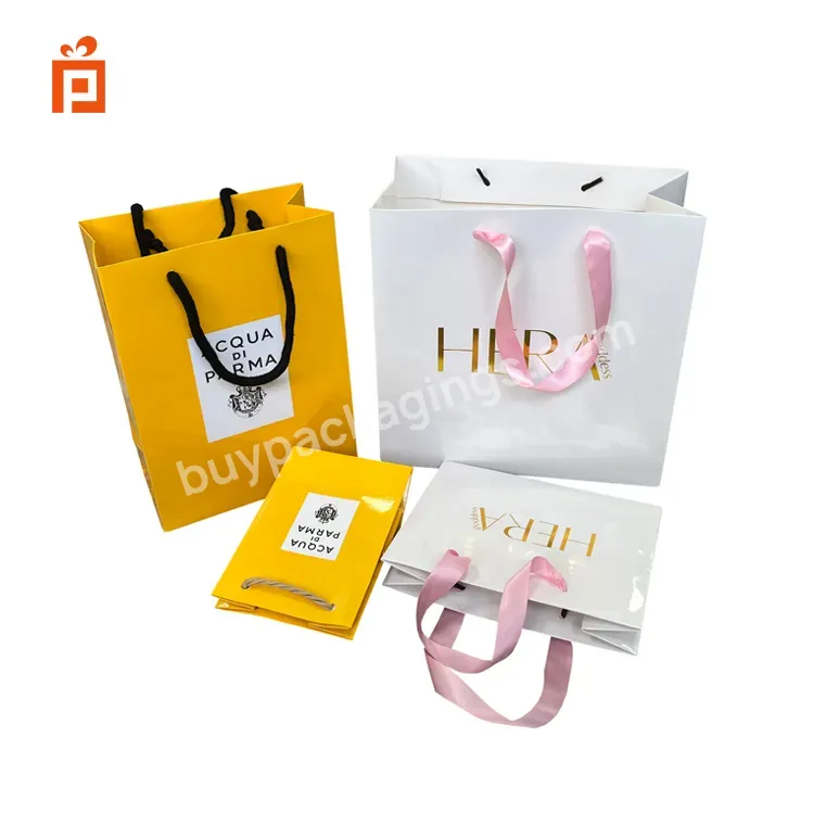 Customized Colorful Design Shopping Paper Bags For Underwear