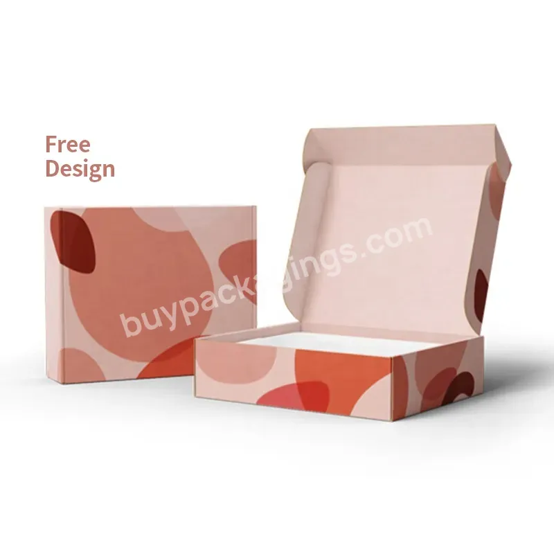 Customized Corrugated Cardboard Packaging Postal Paper Boxes Mailer Box Custom Printed For Garment Apparel