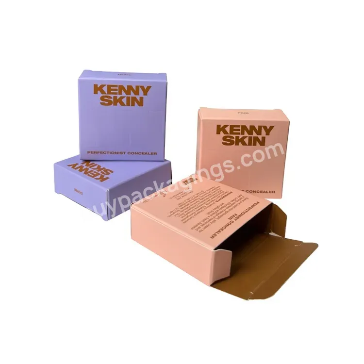 Customized Cosmetic Paper Card Box Package For Makeup Tools