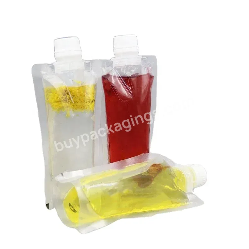 Customized Design Logo Packaging Cosmetic Sample Nozzle Bag Stand Up With Pouch 10ml Cosmetic Spout Pouch Bag
