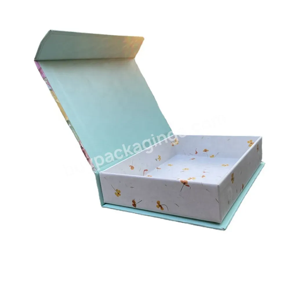 Customized Design Mixed Color High Quality Grey Board Magnetic Gift Box With Lid For Sweet Packaging With Separation