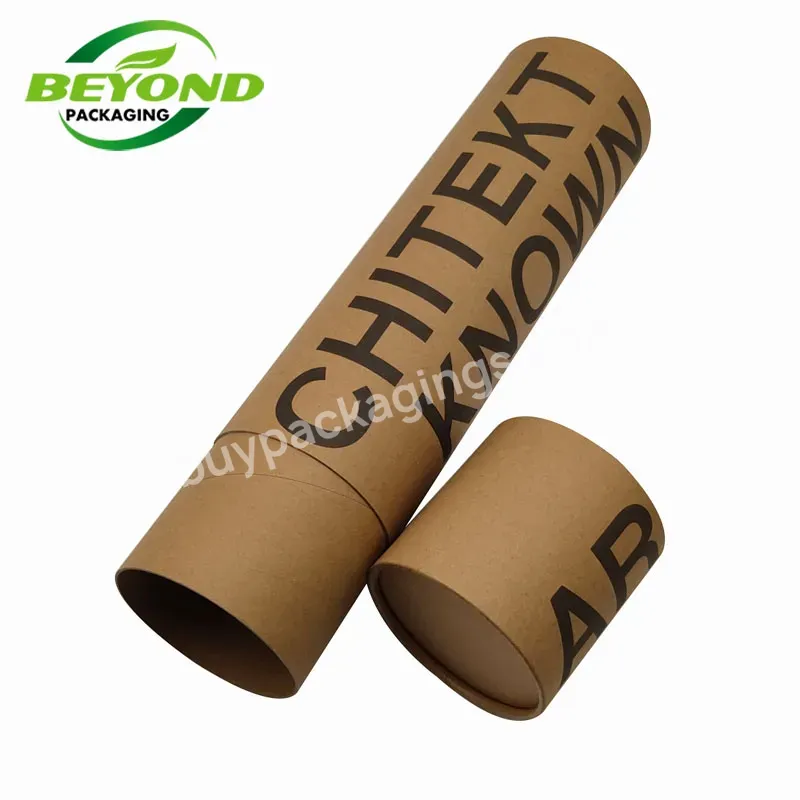 Customized Different Size And Design Food Grade Biodegradable Round Cylinder Kraft Cardboard Paper Tube Packaging Cans