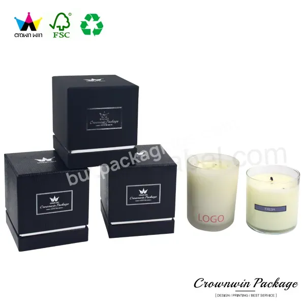 Customized High Quality Matt Lamination Luxury Square 12 X 12 Cardboard Candle Packaging Gift Box