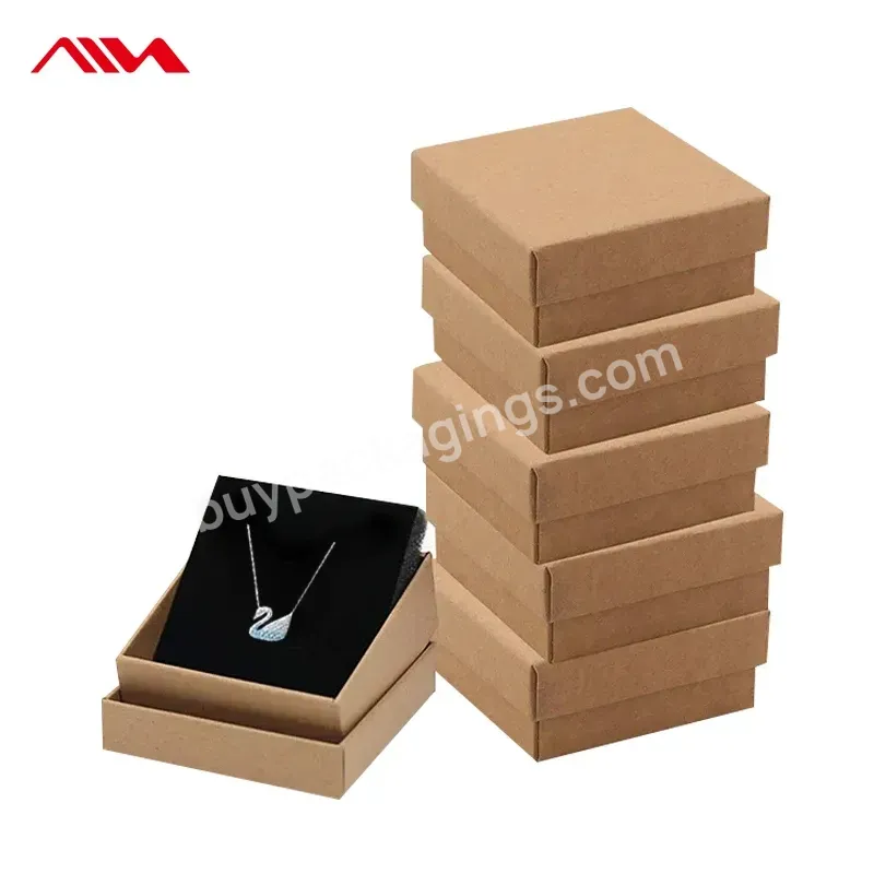 Customized Jewelry Box Wholesale Custom Kraft Paper Gift Packaging Box For Jewelry - Buy Jewelry Box,Packaging Box,Packaging Gift Wedding Bracelet Ring Necklace Earring Jewelry Box.