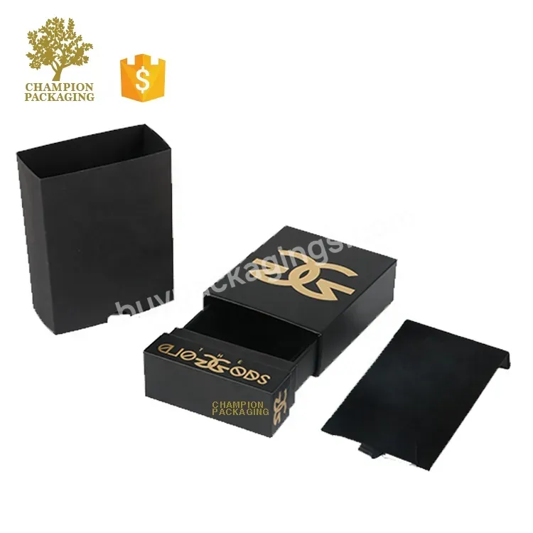 Customized Logo Luxury Black 30ml 50ml Drawer Magnetic Style Eva Foam Glass Bottle Perfume Boxes