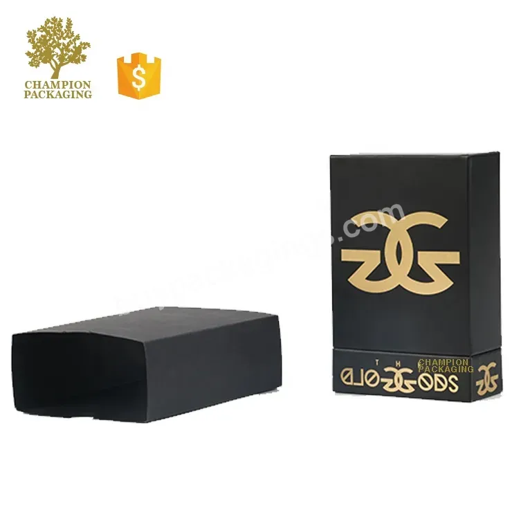 Customized Logo Luxury Black 30ml 50ml Drawer Magnetic Style Eva Foam Glass Bottle Perfume Boxes