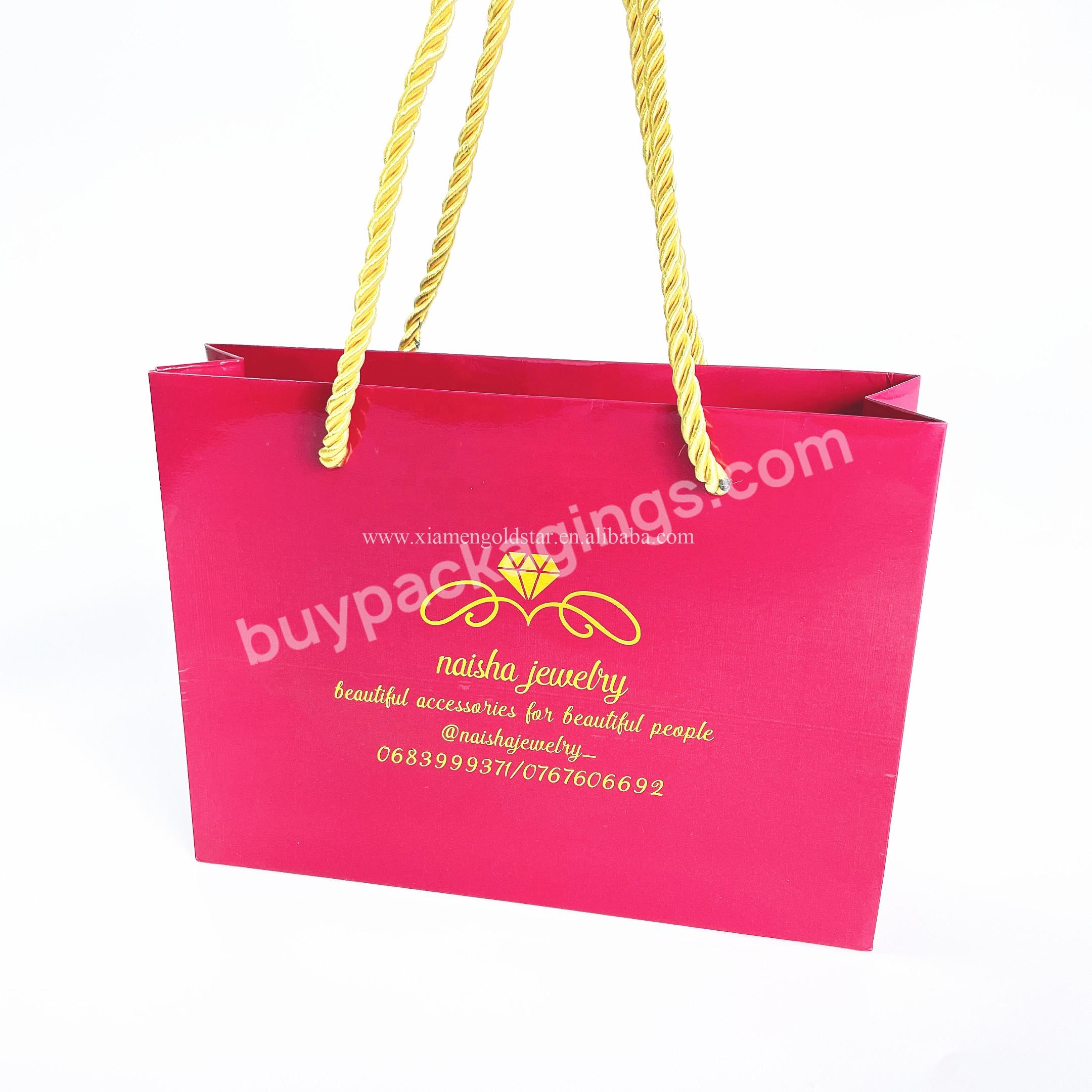 Customized Logo Print Luxury Paper Bag Brand Name Paper Bags Carton White Bags With Logo