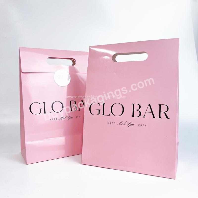 Customized Logo Print Luxury Paper Bag Brand Name Paper Bags Carton White Bags With Logo