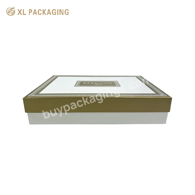 Customized Logo Rigid Box Cardboard Pantone Print Lid And Base Gift Paper Boxes Two Pieces Packaging Box With Tray