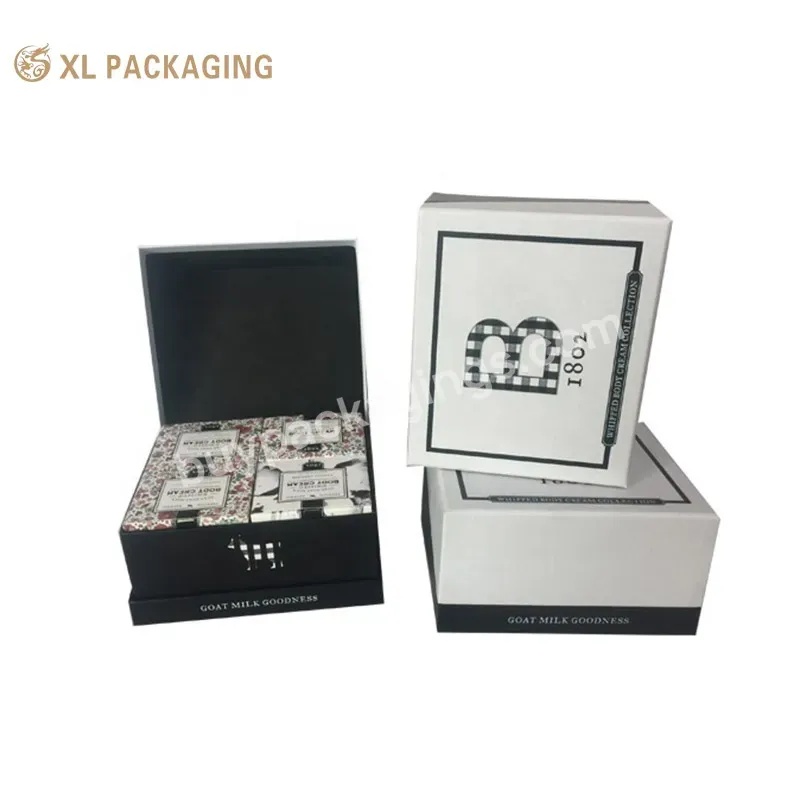 Customized Luxury Skin Care Magnet Box Face Cream Makeup Skin Care Cosmetic Packaging Box With Gift