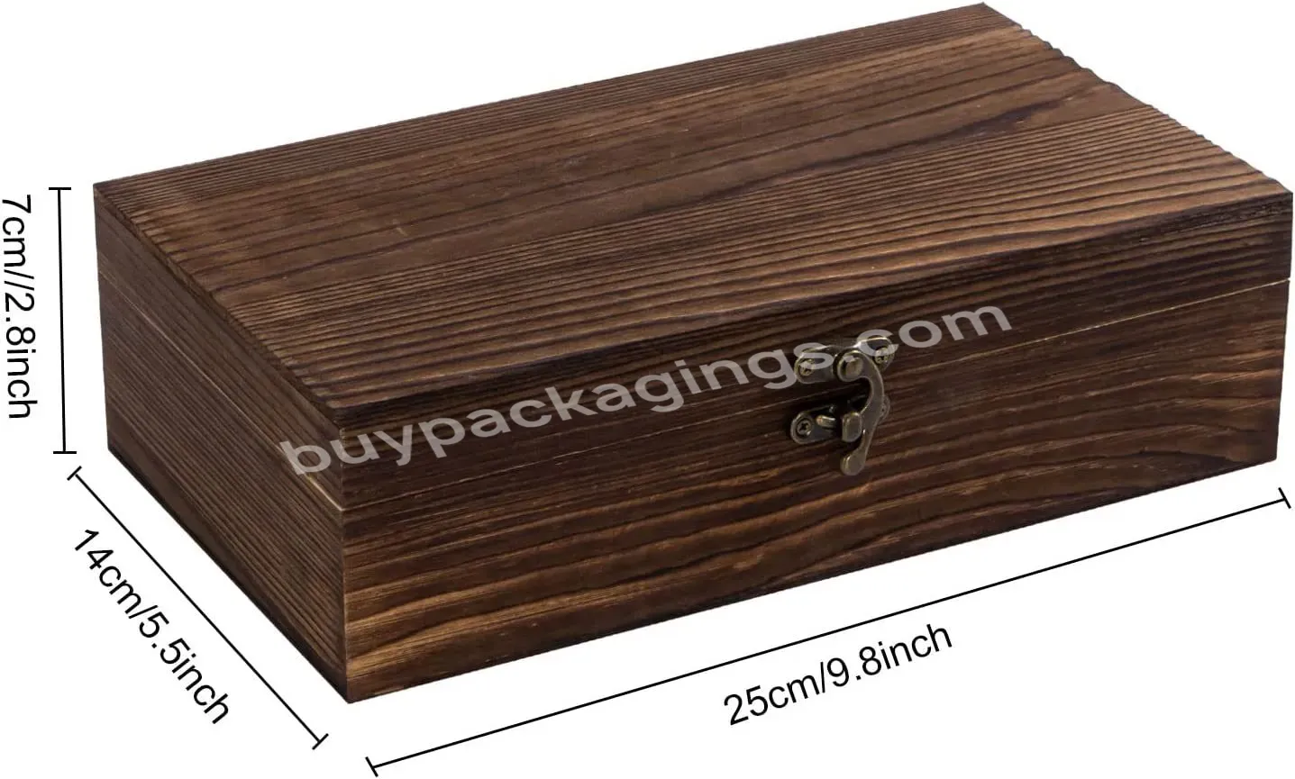 Customized Multicolor Paulownia Solid Wooden Jewelry Box For Gift Storage