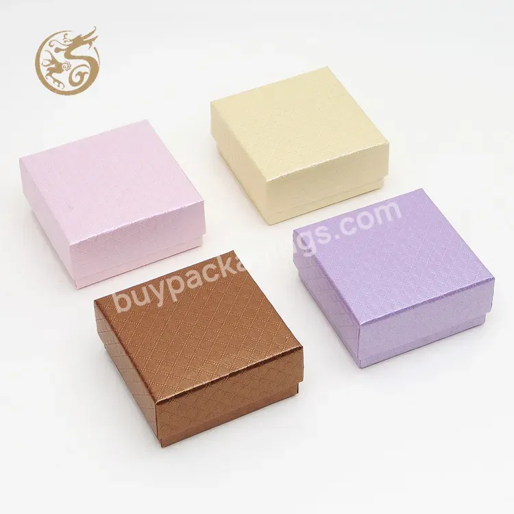 Customized Paper Cardboard Lid Base Jewelry Packaging Box Gift Boxes Necklace Earring Bracelet Ring Jewelry Box With Tray