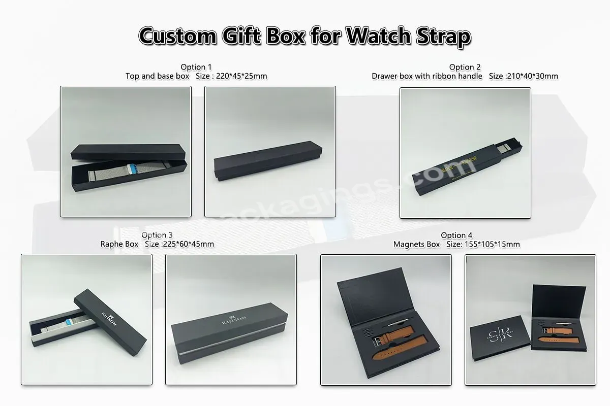 Customized Paper Watch Strap Band Box Packaging For Apple Watch Band/strap